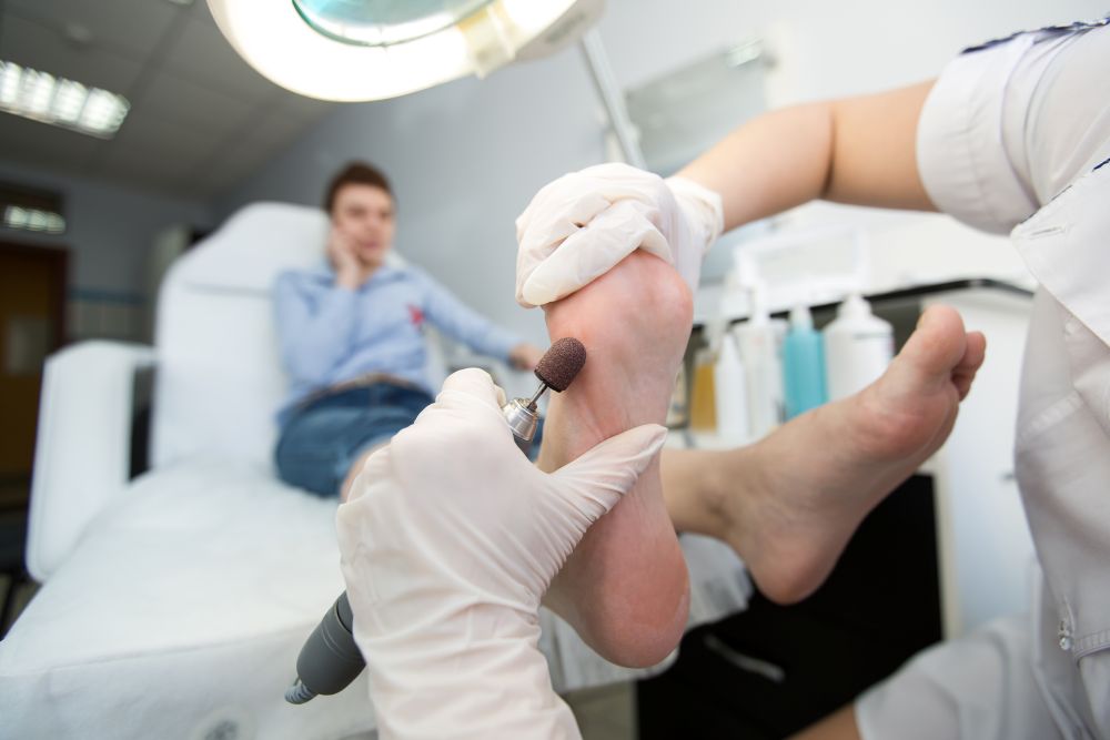 Zabieg podologiczny w gabinecie